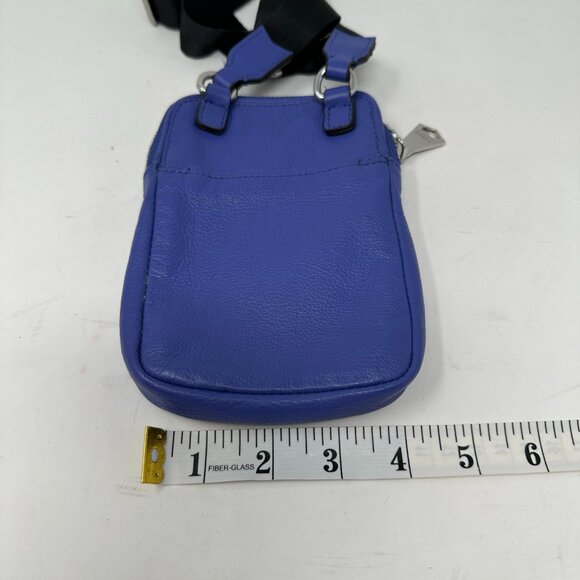 Aimee Kestenberg Leather Crossbody Bag Just Saying Lapis Blue - Picture 8 of 14